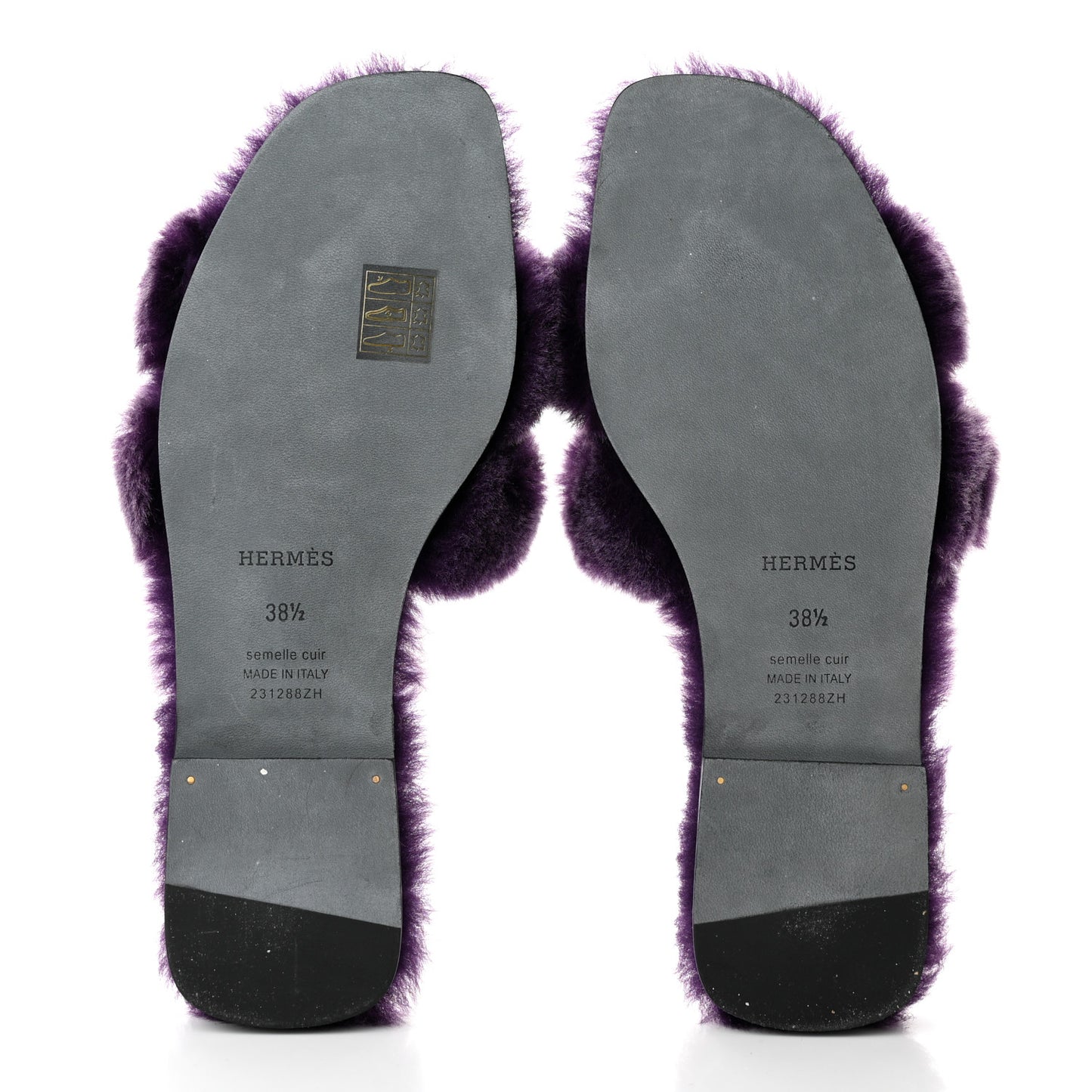 Woolskin Oran Sandals 38.5 Violet Fonce