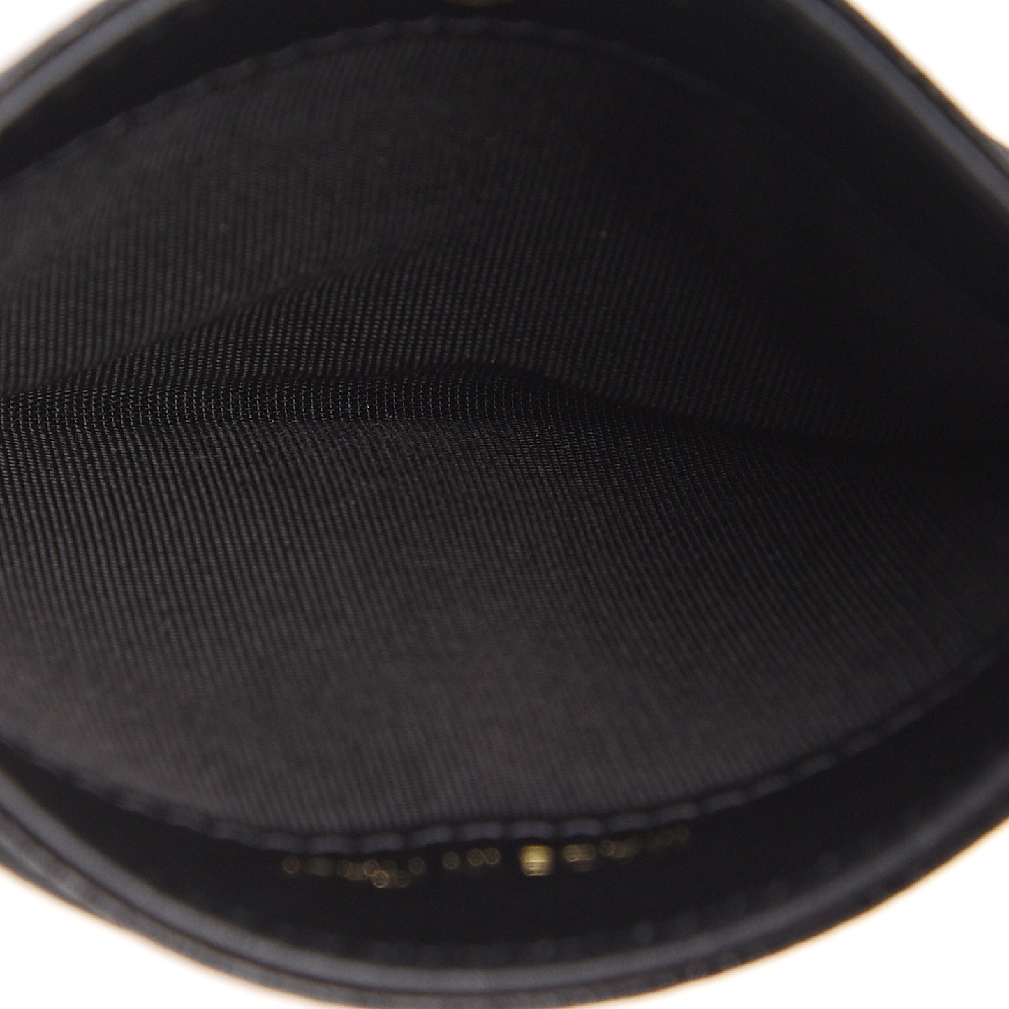 Caviar Camellia Embossed Card Holder Black