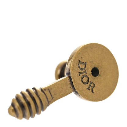 Christian Dior Metal J'Adior Earrings Aged Gold 4 of 5
