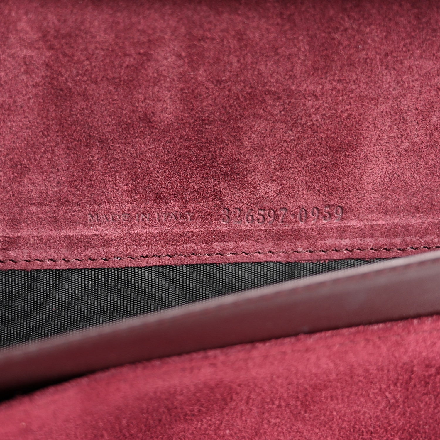 Saint Laurent Smooth Calfskin Long Marquage Document Case Bordeaux 8 of 8
