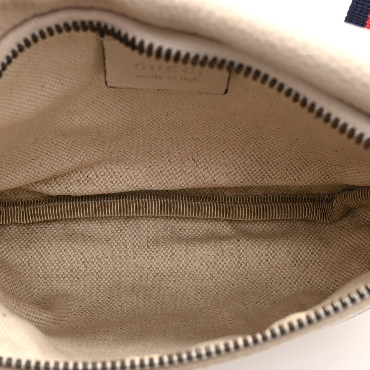 Gucci Grained Calfskin Small Logo Belt Bag White 5 of 11
