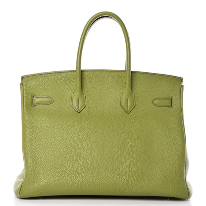 Hermes Togo Birkin 35 Vert Anis 4 of 53