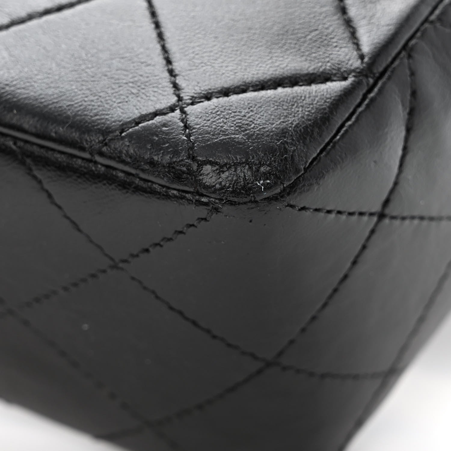 Chanel Lambskin Quilted Small Double Flap Black 12 of 13