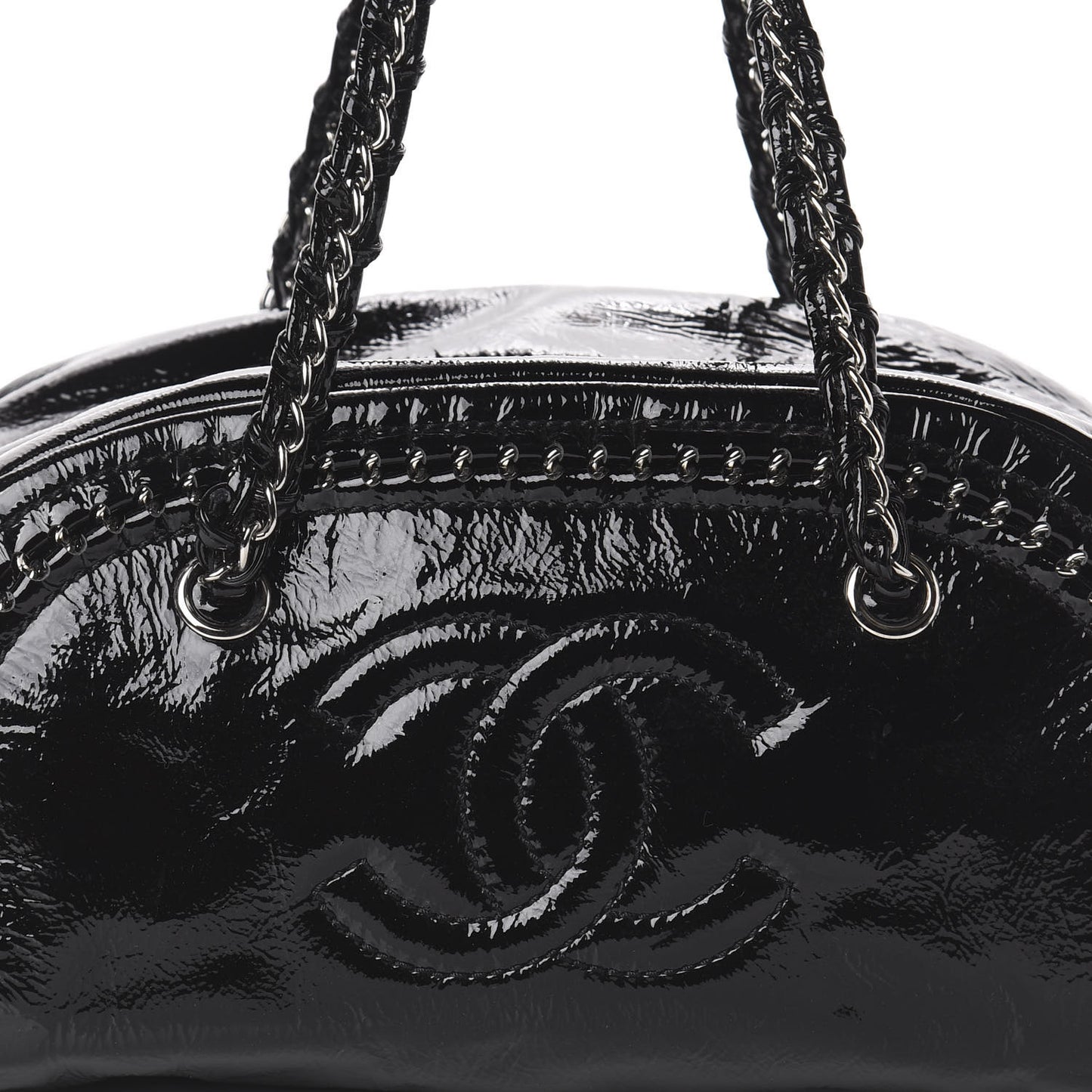 Patent Medium Luxe Ligne Bowler Black