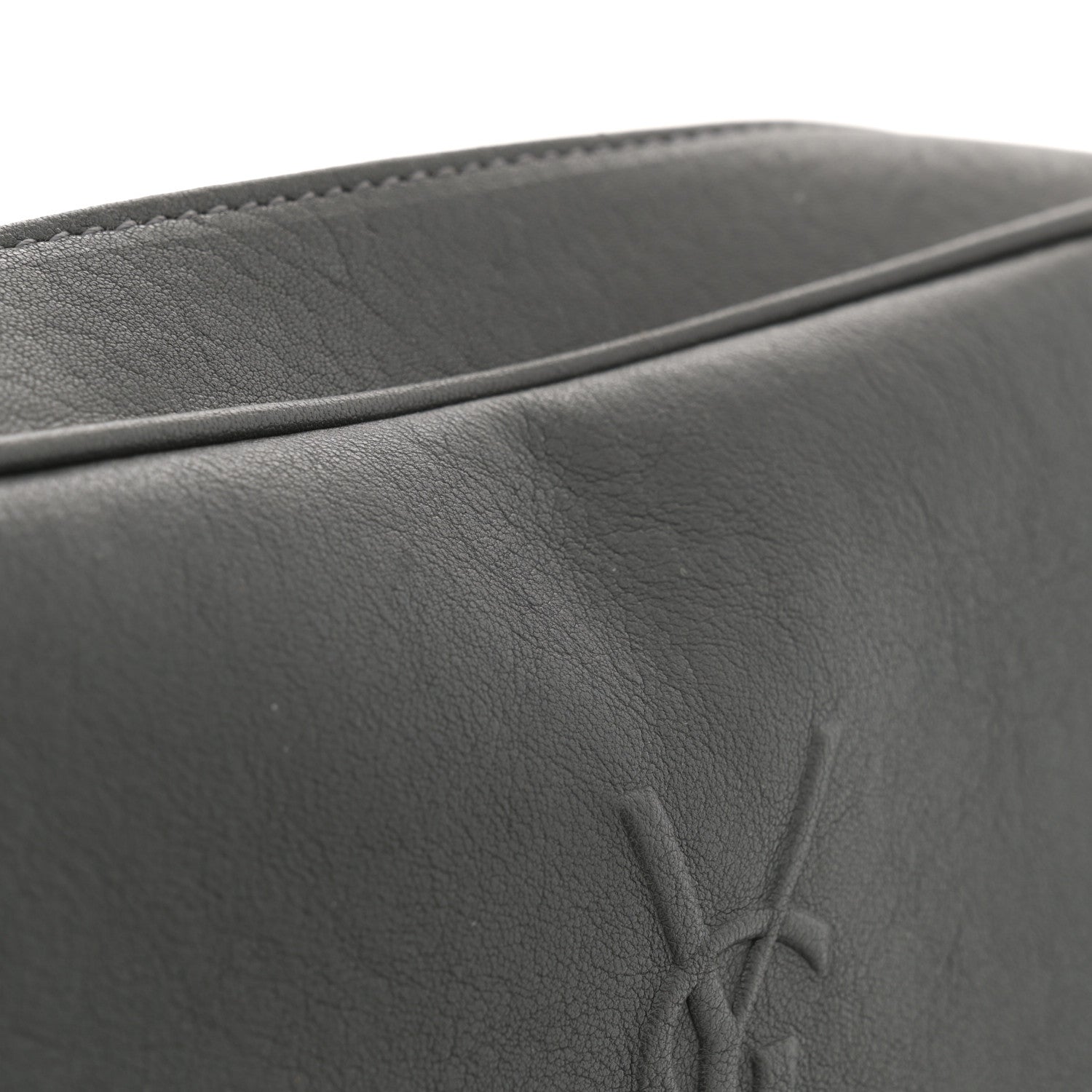 Saint Laurent Lambskin Monogram Small Lou Camera Bag Asphalt 12 of 12