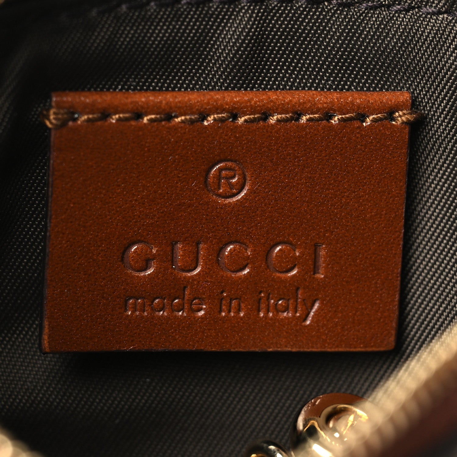 Gucci GG Supreme Monogram Key Case Beige Ebony Cuir 6 of 11