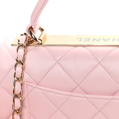 Chanel Lambskin Quilted Small Trendy CC Flap Dual Handle Bag Light Pink 12 of 13