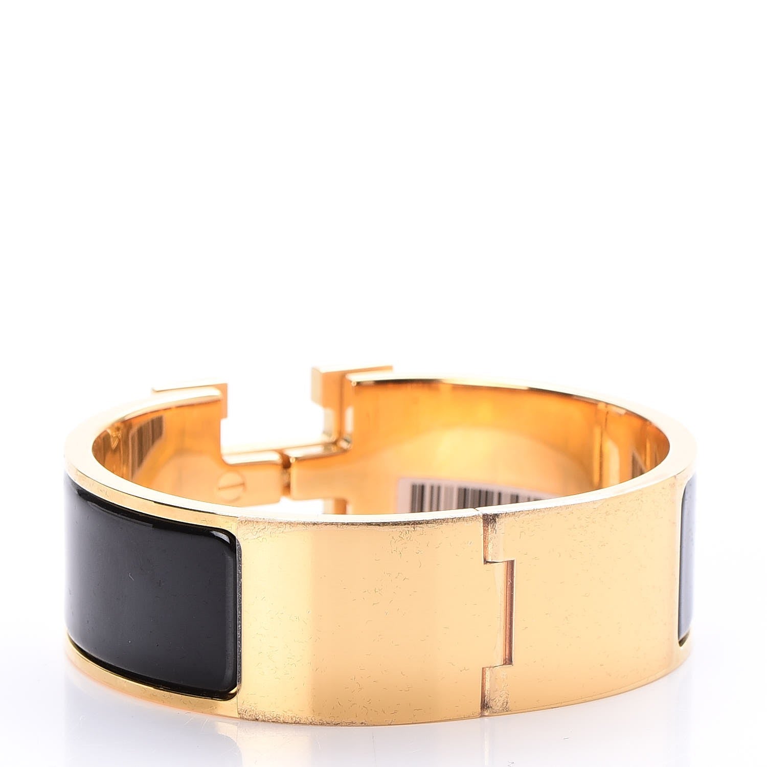 Hermes Enamel Wide Clic Clac H Bracelet PM Black 3 of 6