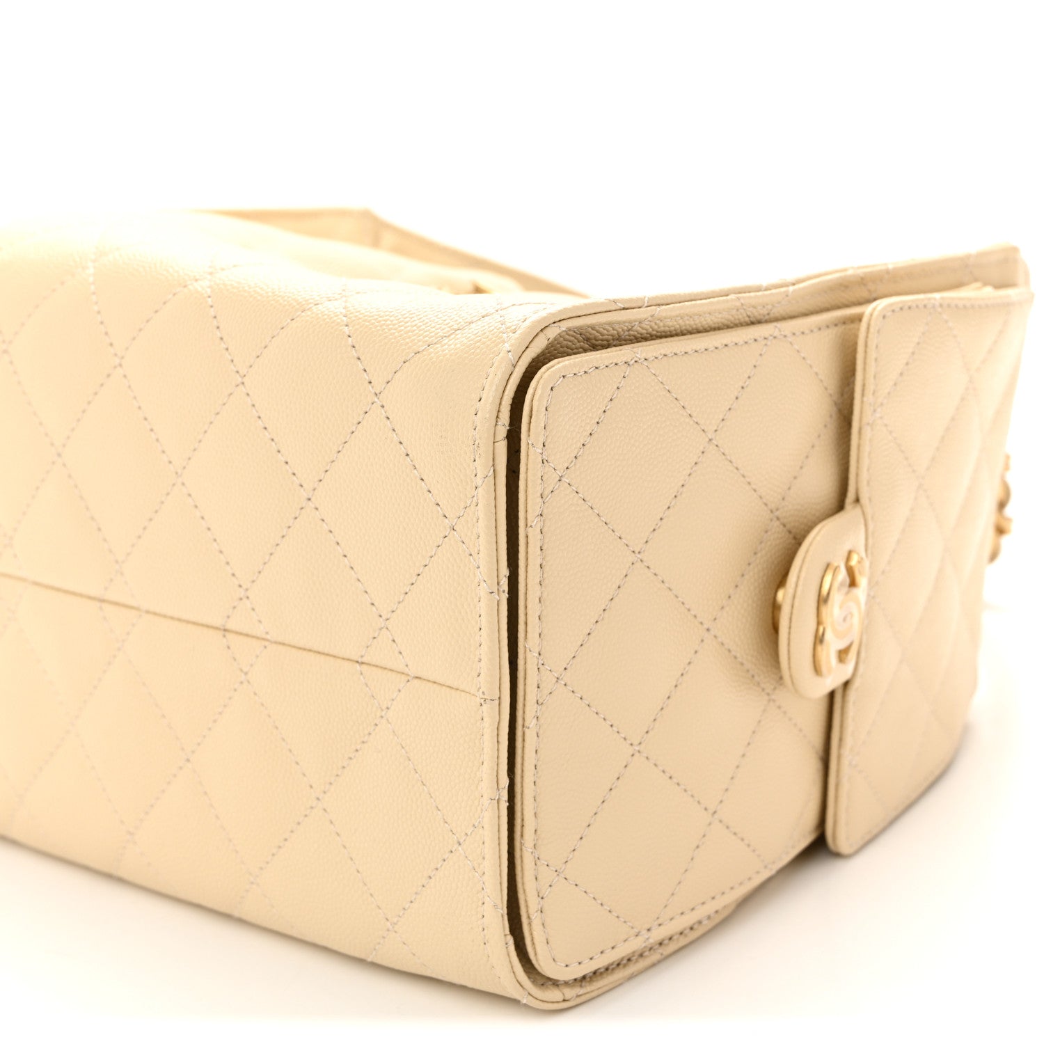 Chanel Caviar Quilted Small Chanel 25 Handbag Beige 10 of 10