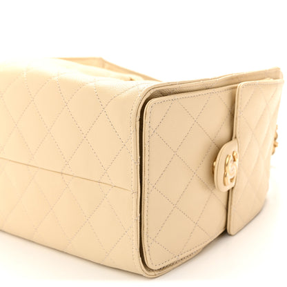 Chanel Caviar Quilted Small Chanel 25 Handbag Beige 10 of 10
