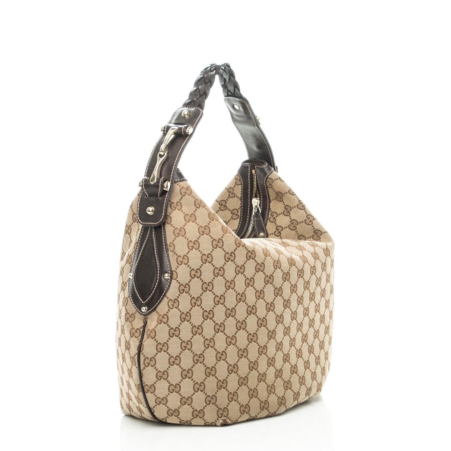 Monogram Medium Pelham Hobo Dark Brown
