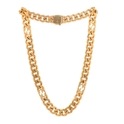 Gucci Metal Interlocking GG Chain Necklace Gold 3 of 5
