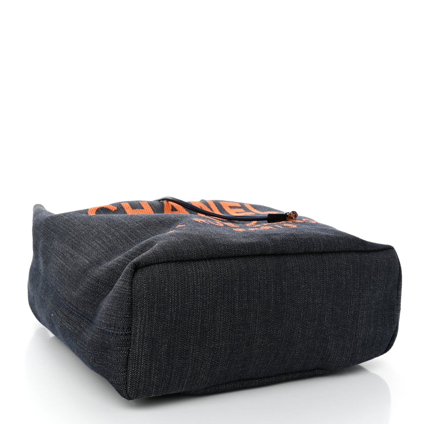 Denim Deauville Drawstring Bag Blue Orange