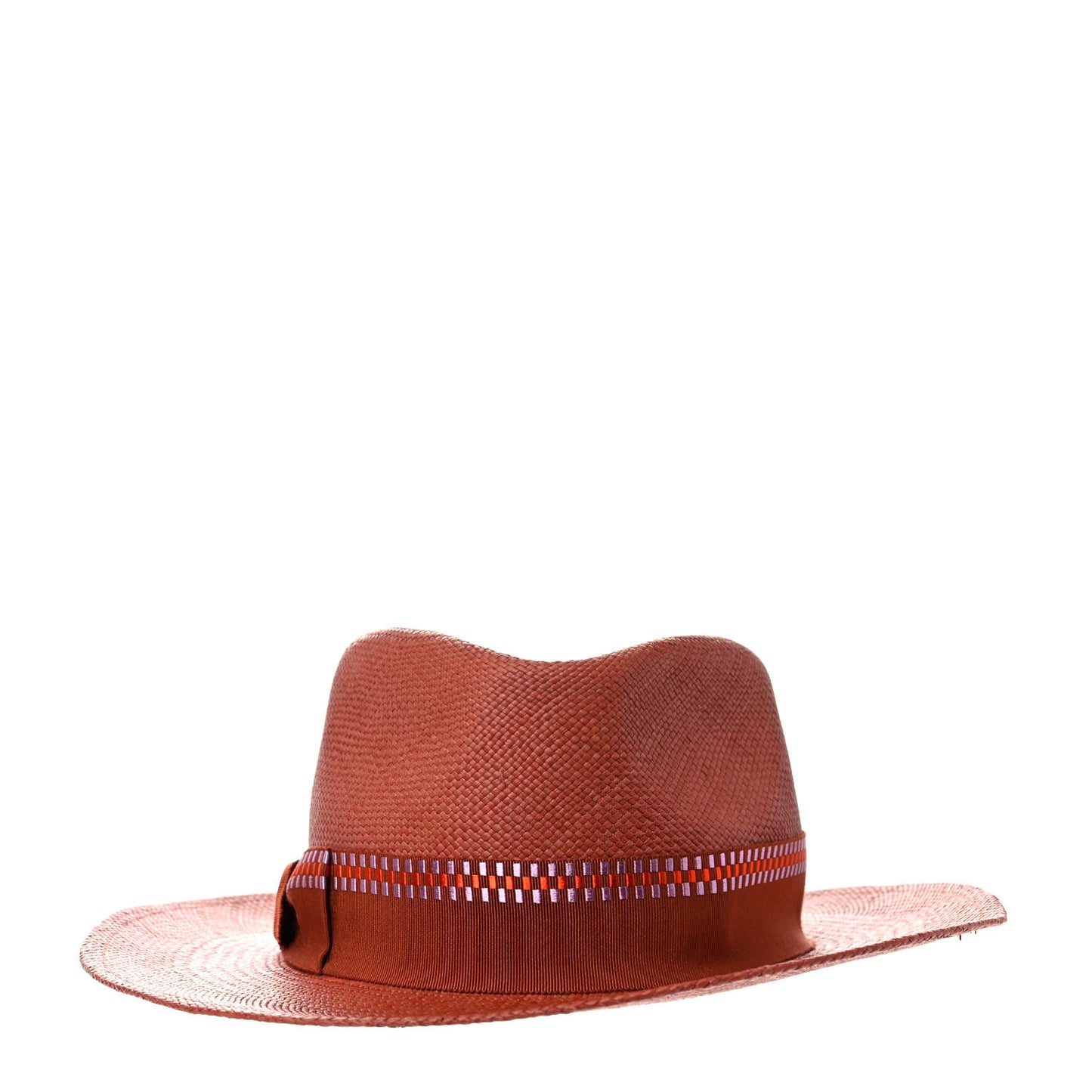 Straw Esperance Panama Hat 57 Terracotta