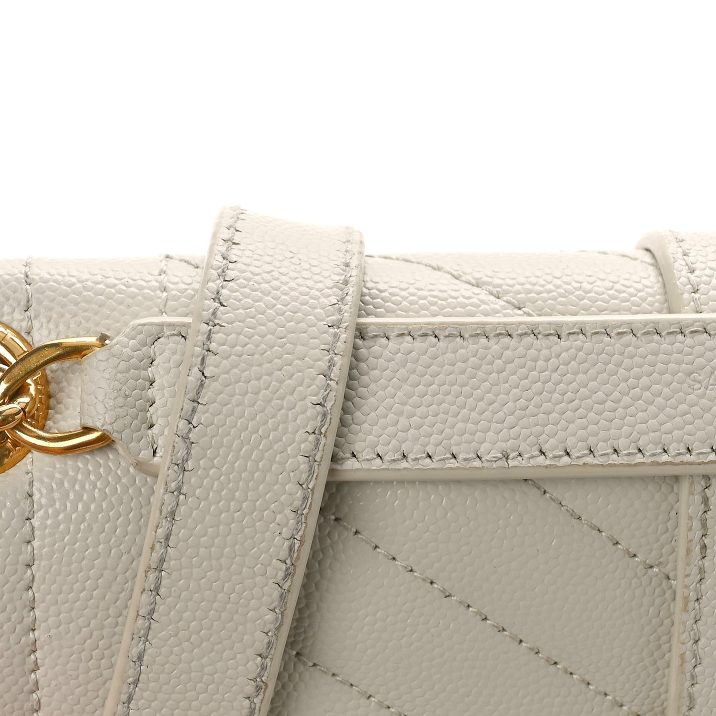 Grain De Poudre Textured Mixed Matelasse Triquilt Medium Monogram Satchel Crema Soft