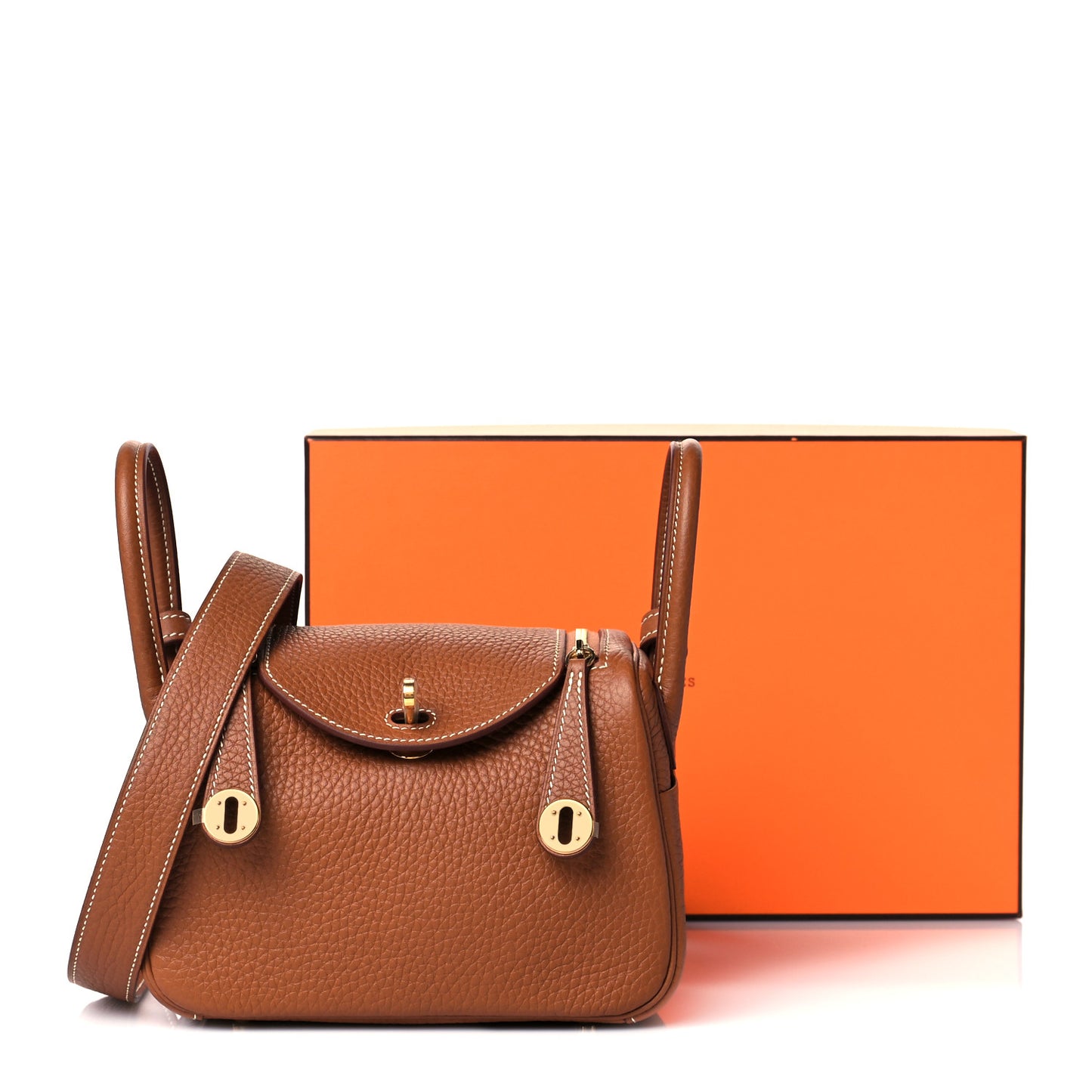 Taurillon Clemence Mini Lindy 20 Gold