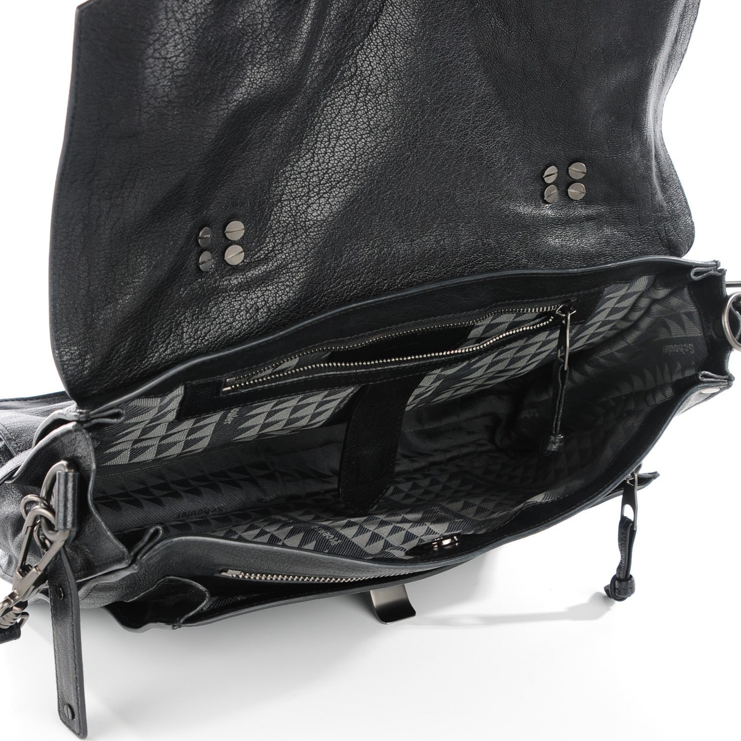 Proenza Schouler Lambskin PS1 Medium Satchel Black 11 of 11