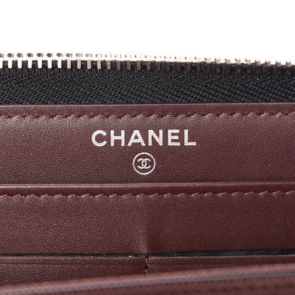 Chanel Caviar Quilted Large Gusset Zip Around Wallet Black 6 of 10
