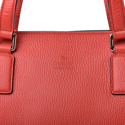 Gucci Calfskin Large Bamboo Tassel Top Handle Tote Red 10 of 10