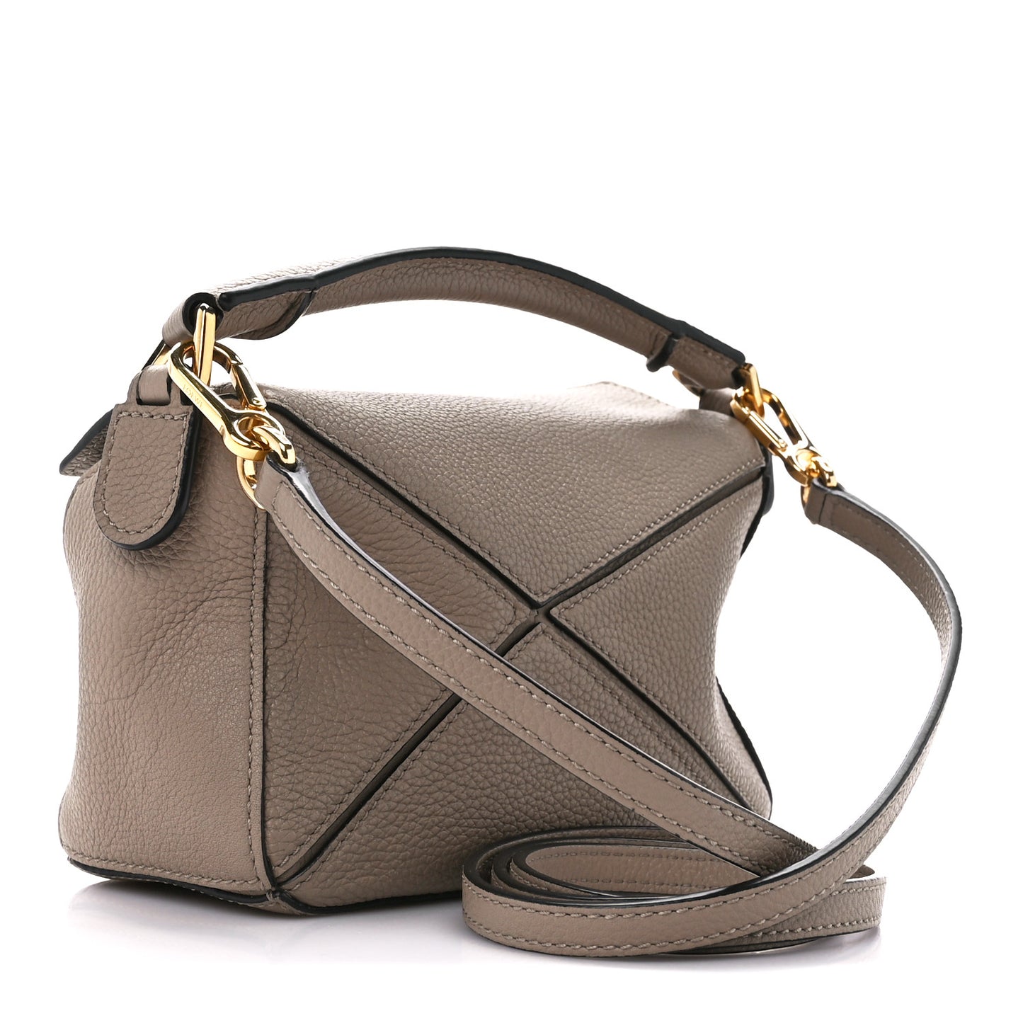 Calfskin Mini Puzzle Bag Sand Mink