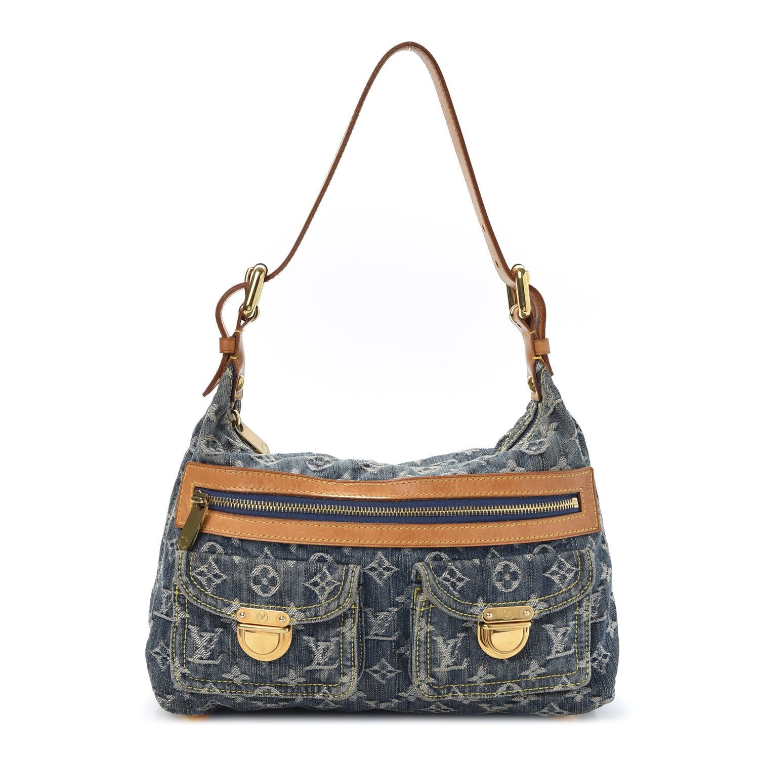 Louis Vuitton Monogram Denim Baggy PM Blue 1 of 8