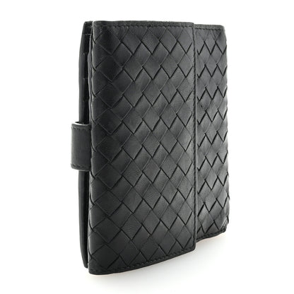 Bottega Veneta Nappa Intrecciato French Flap Wallet Black 3 of 7