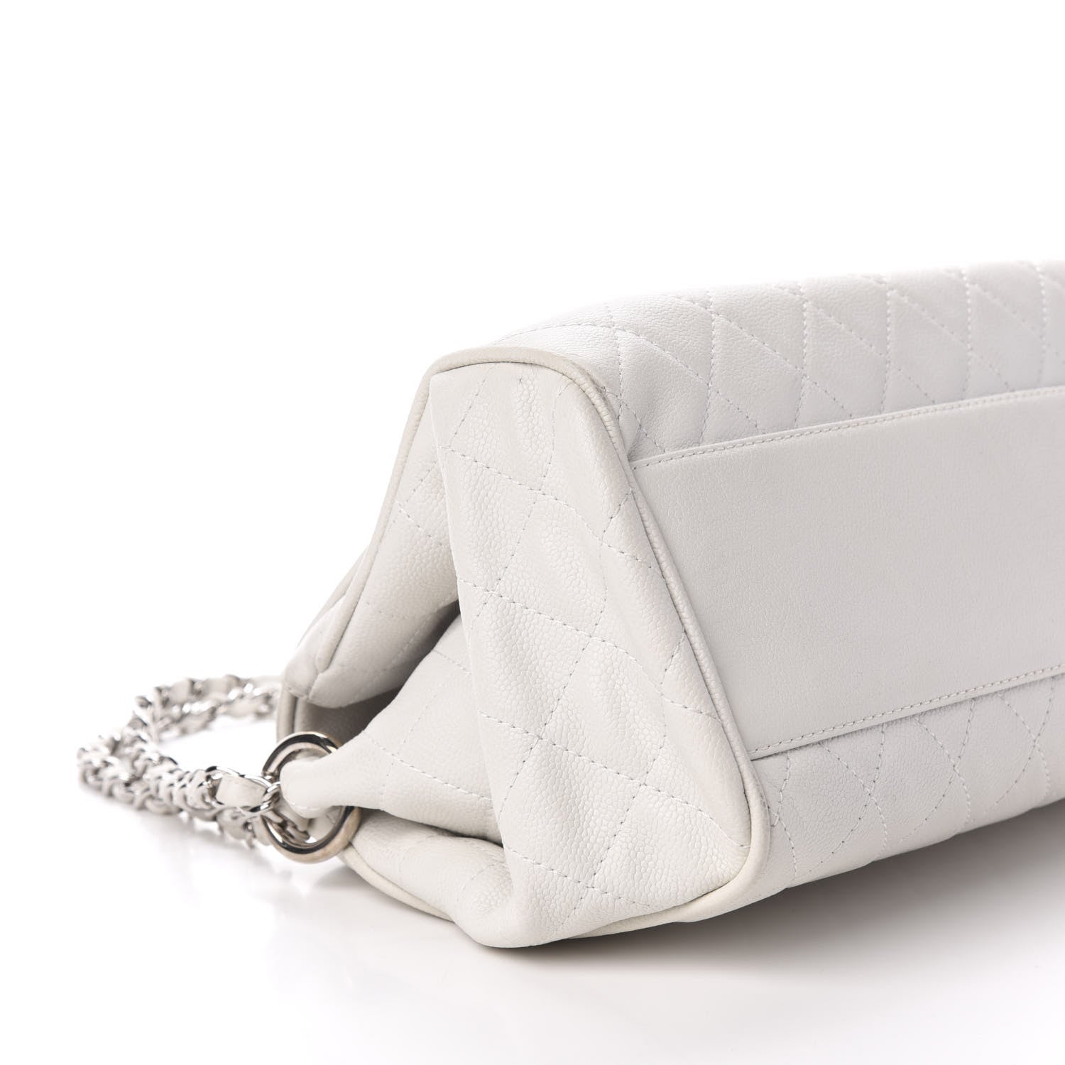 Chanel Caviar Quilted Timeless Accordion Flap White 8 of 11