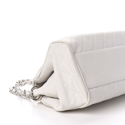 Chanel Caviar Quilted Timeless Accordion Flap White 8 of 11