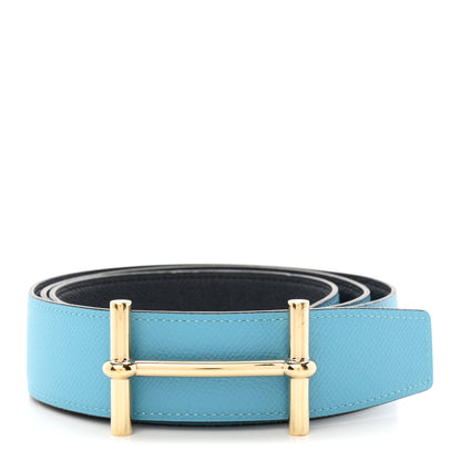 Hermes Epsom 32mm H d'Ancre Belt 105 Bleu Du Nord Bleu Indigo 1 of 5