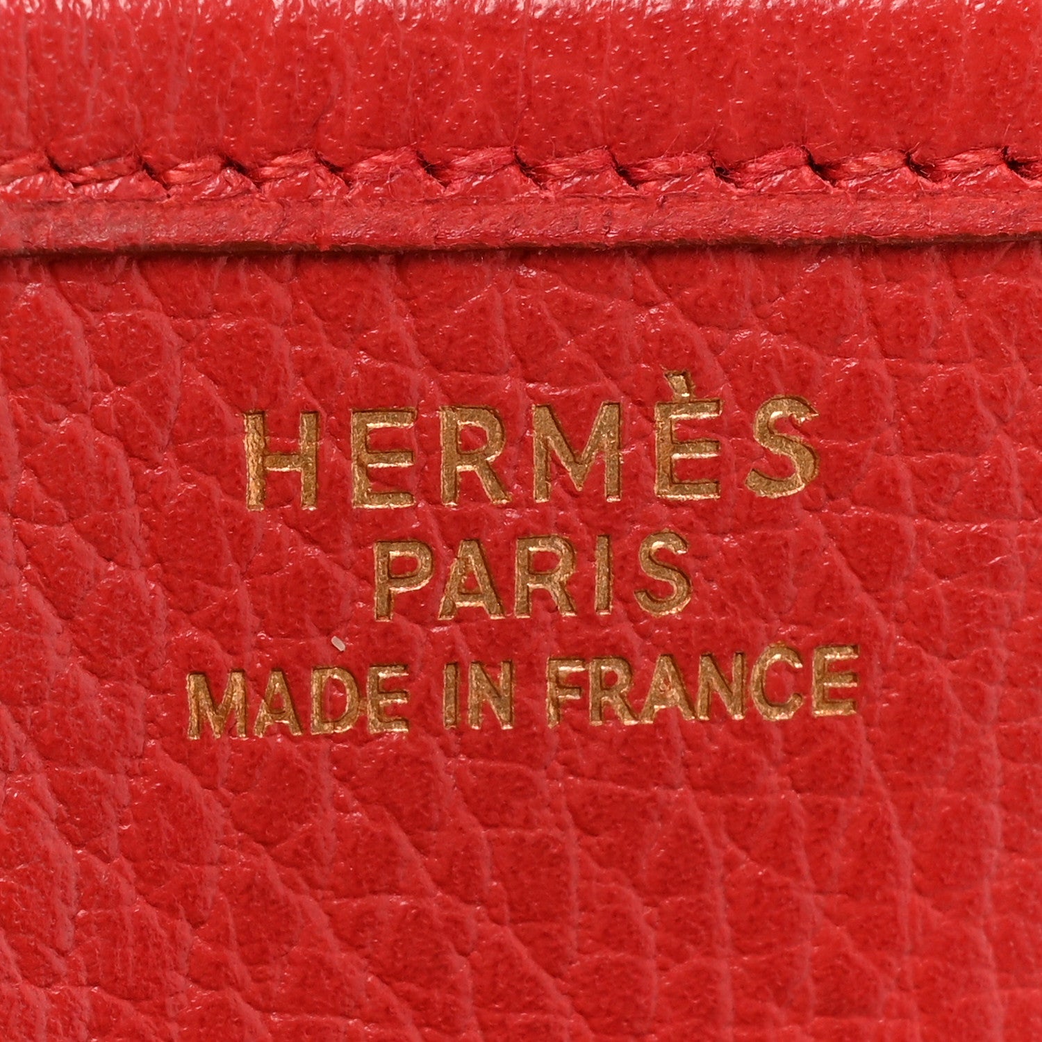 Hermes Taurillon Clemence Evelyne GM Rouge Casaque 6 of 16