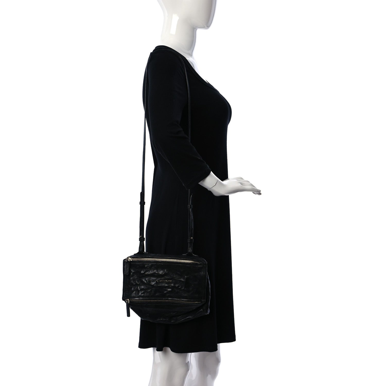 Givenchy Tumbled Sheepskin Mini Pandora Black 2 of 7