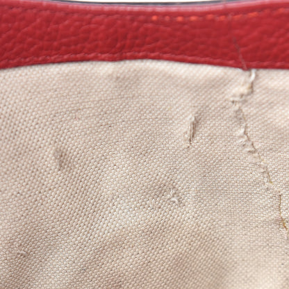 Gucci Calfskin Mini GG Marmont Top Handle Bag Vulcanic Red 20 of 24