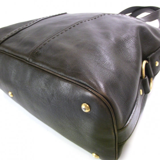 Leather Large Muse Chocolate Brown