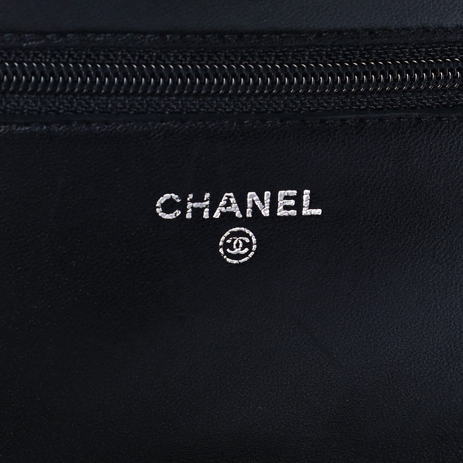 Chanel Lambskin Quilted Wallet On Chain WOC Black 7 of 14