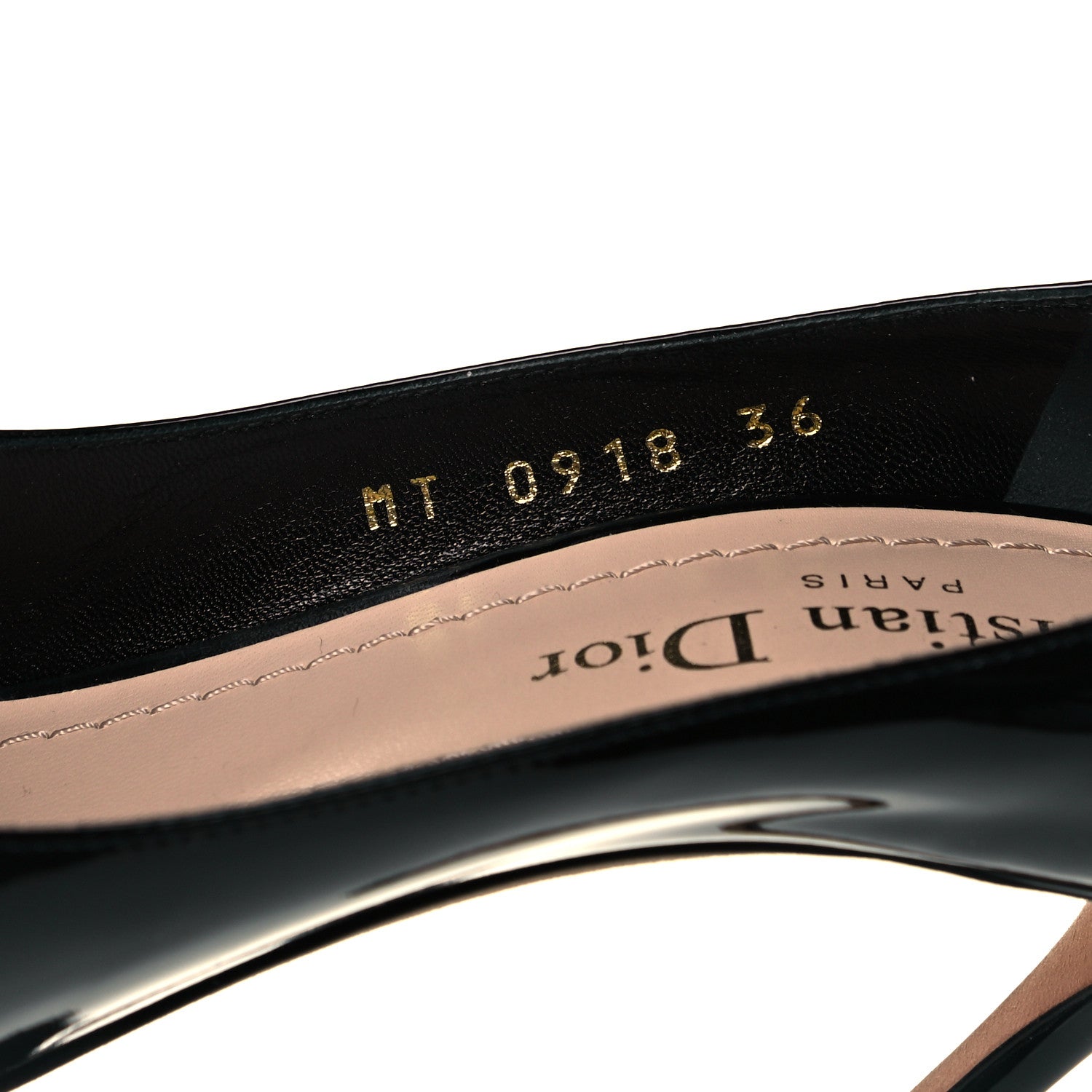 Christian Dior Patent D-Moi Pumps 36 Black 6 of 9