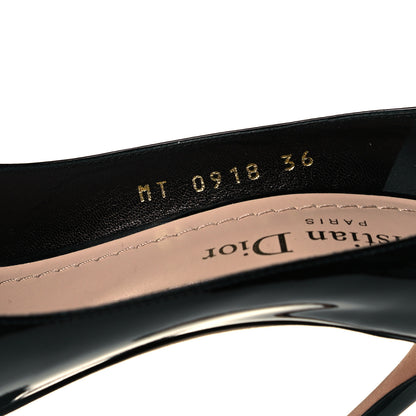 Christian Dior Patent D-Moi Pumps 36 Black 6 of 9