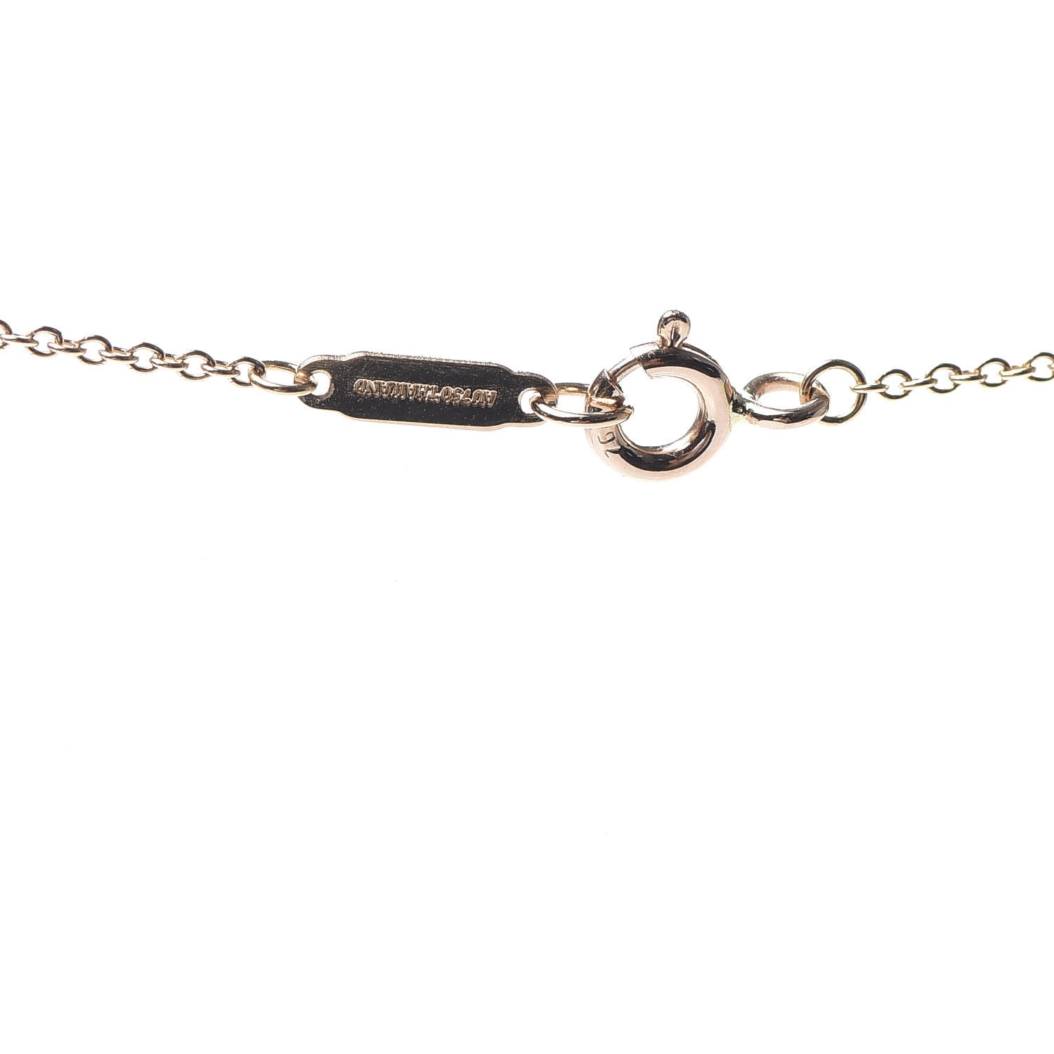 Tiffany 18K Rose Gold Mini Bow Pendant Necklace 4 of 6
