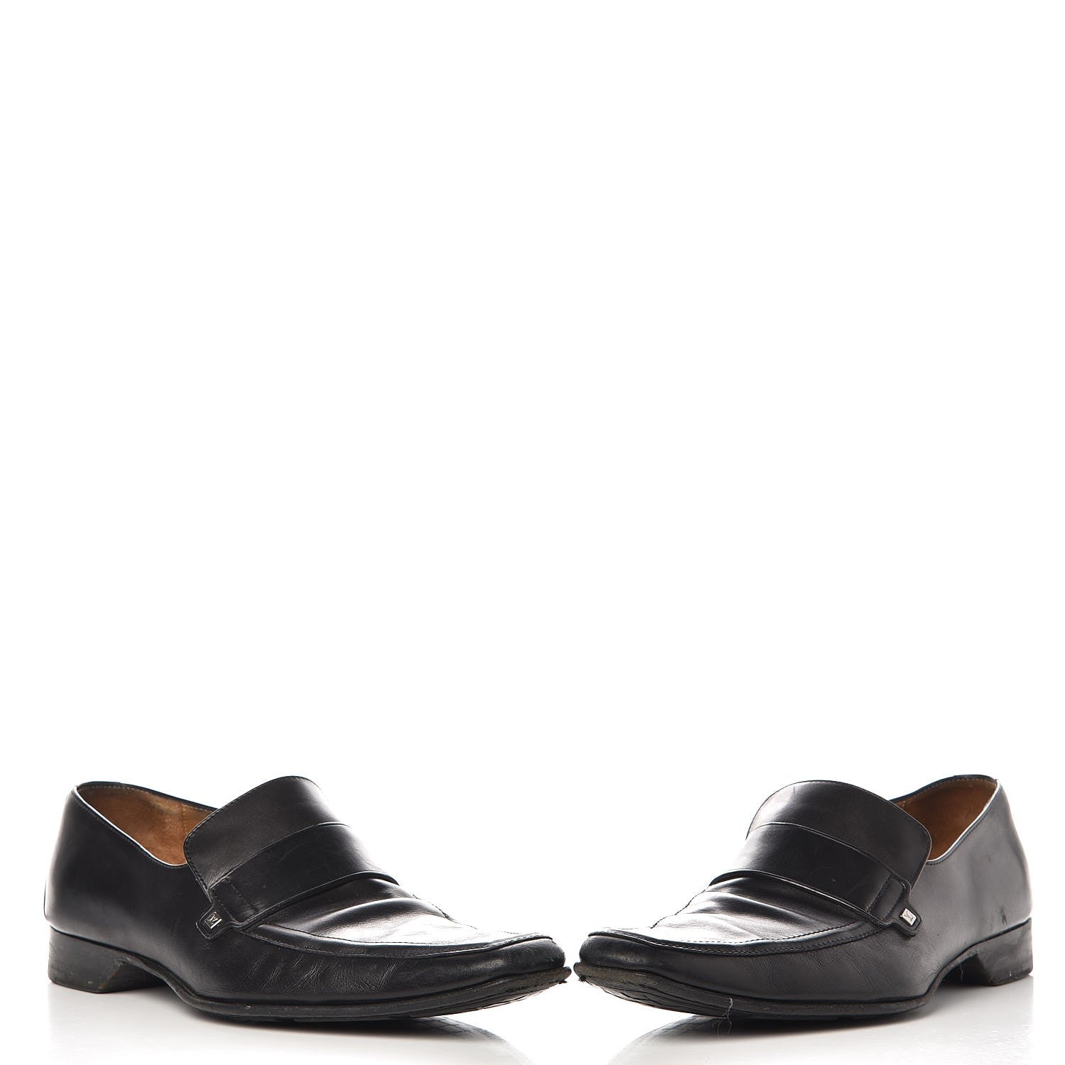 Louis Vuitton Mens Calfskin Loafers 10.5 Black 5 of 19