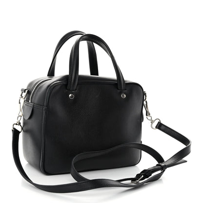 Balenciaga Shiny Day Calfskin XS Triangle Square Bag Black 3 of 12