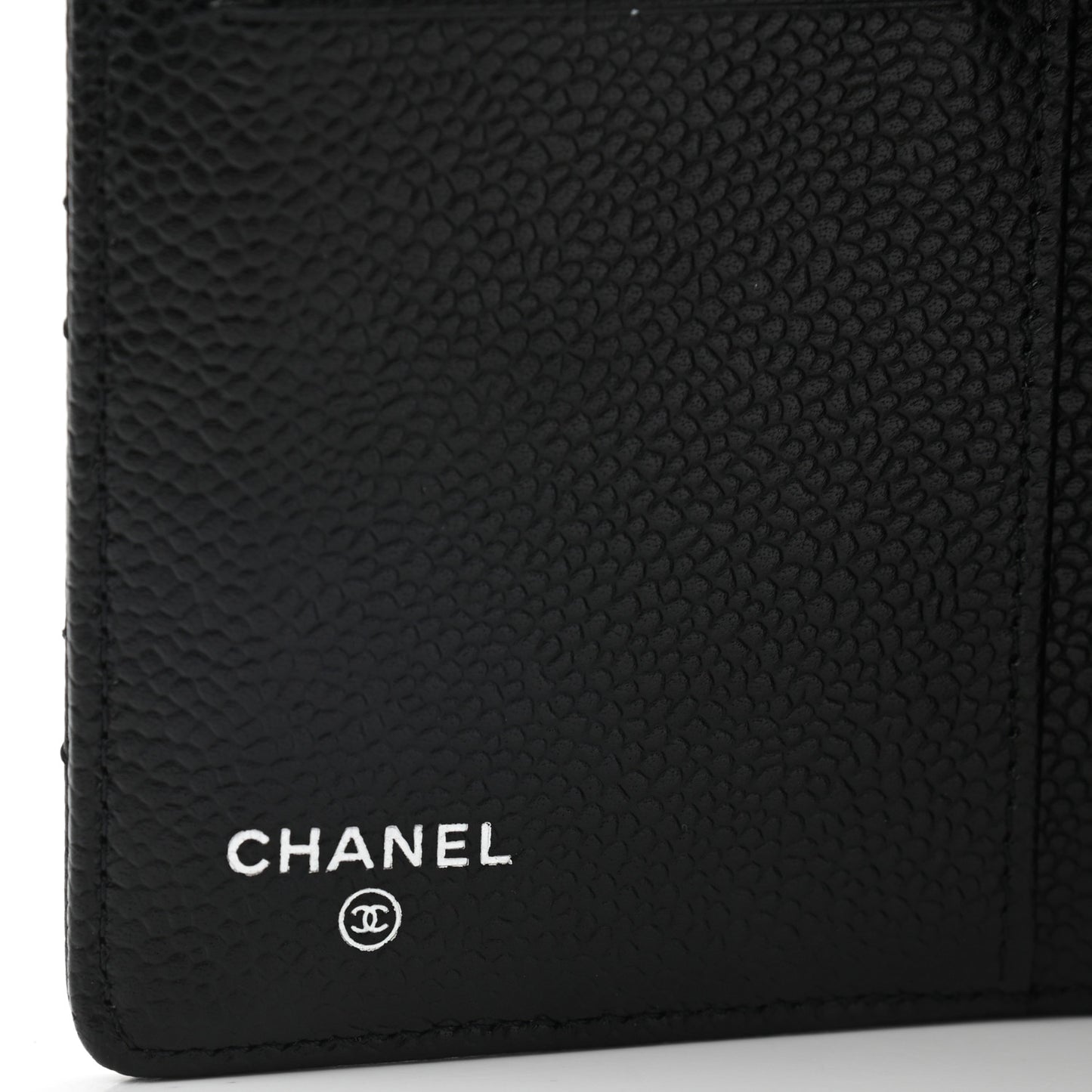 Caviar Quilted Yen Wallet Black