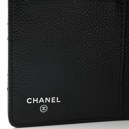 Chanel Caviar Quilted Yen Wallet Black 6 of 7