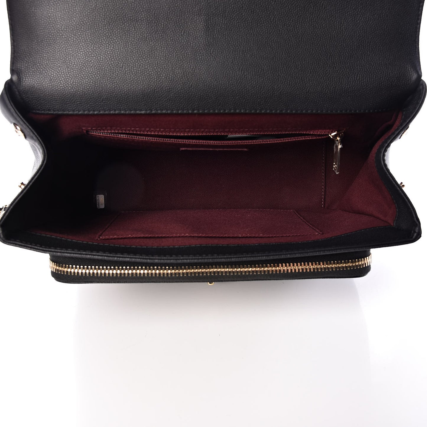 Caviar Quilted Large Business Affinity Flap Black