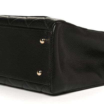 Chanel Caviar Quilted CC Shopping Tote Black 9 of 9