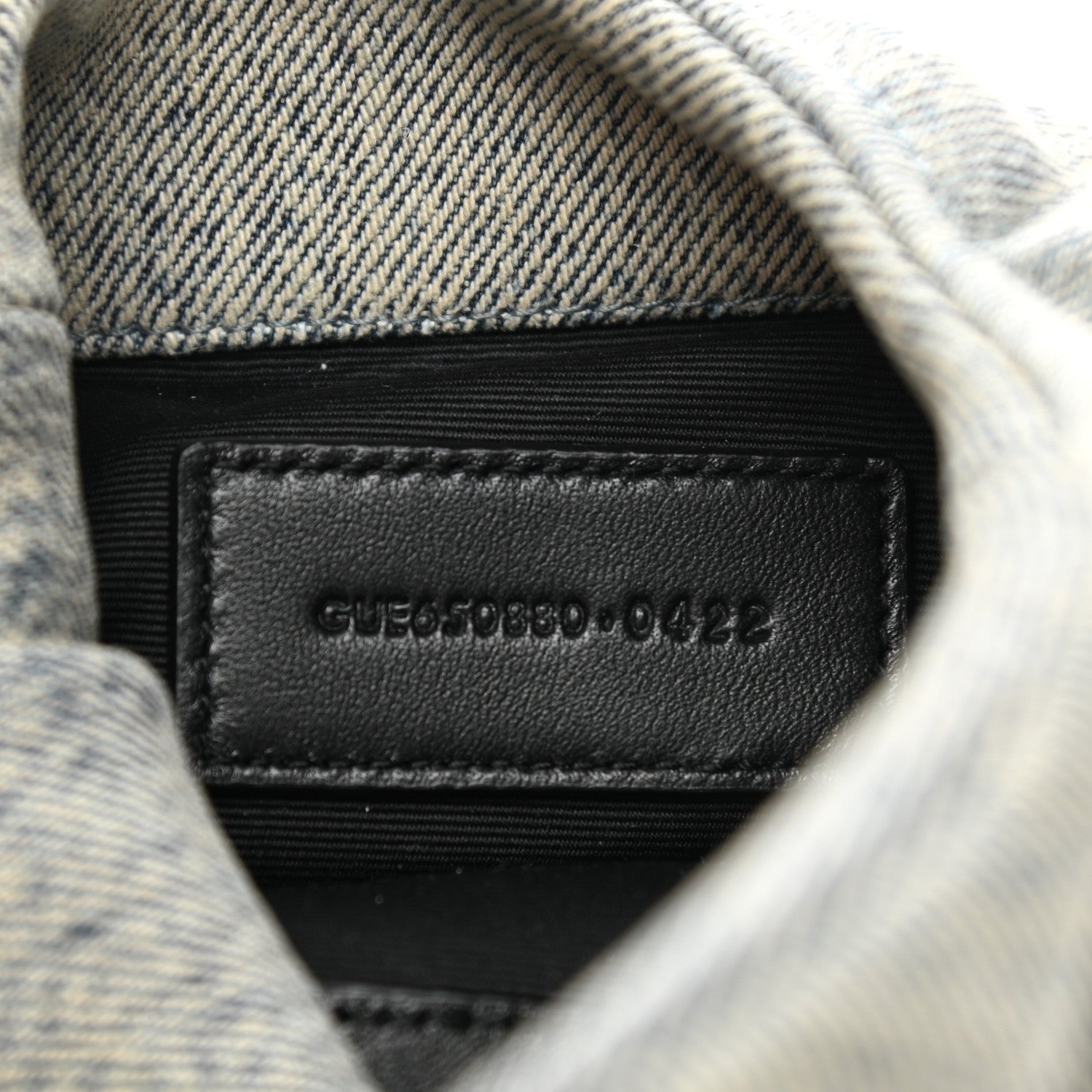 Saint Laurent Denim Quilted Monogram Loulou Puffer Pouch Clutch Blue Gray Light Azur 8 of 8