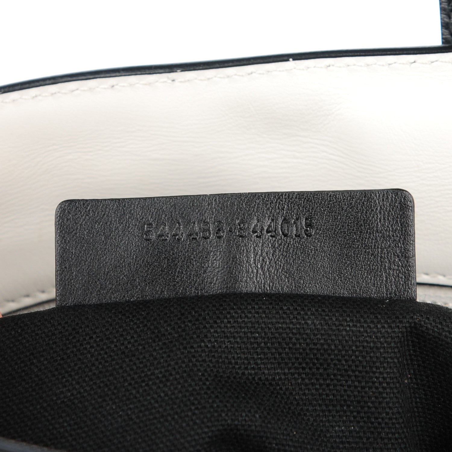 Alexander McQueen Calfskin Studded Small Padlock Tote Black White 7 of 8