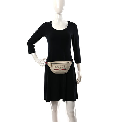 Gucci Grained Calfskin Small Logo Belt Bag White 2 of 9