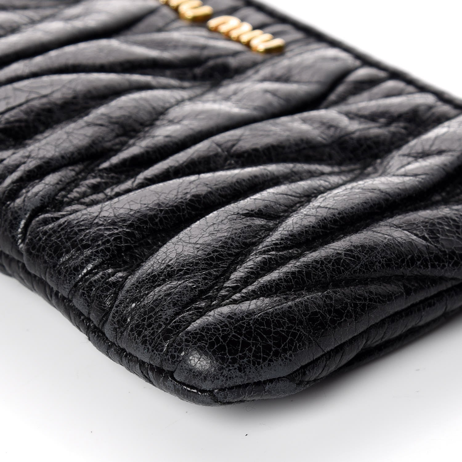 Miu Miu Nappa Matelasse Lux Pouch Black 7 of 11