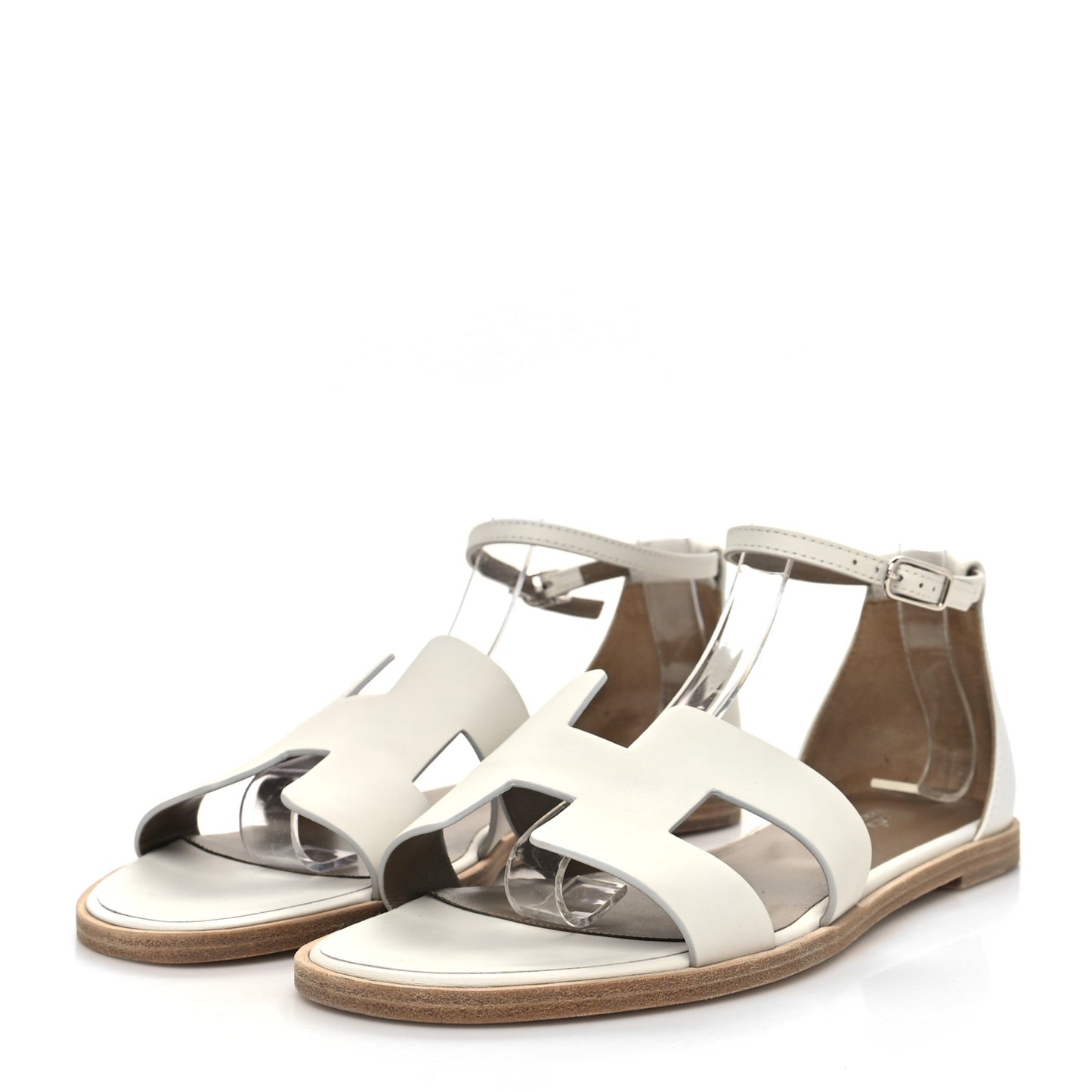 Calfskin Santorini Sandals 40 White