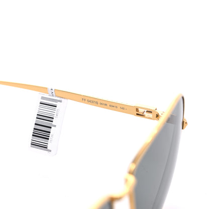 Fendi Metal Aviator Sunglasses FF 0437 Gold 5 of 6