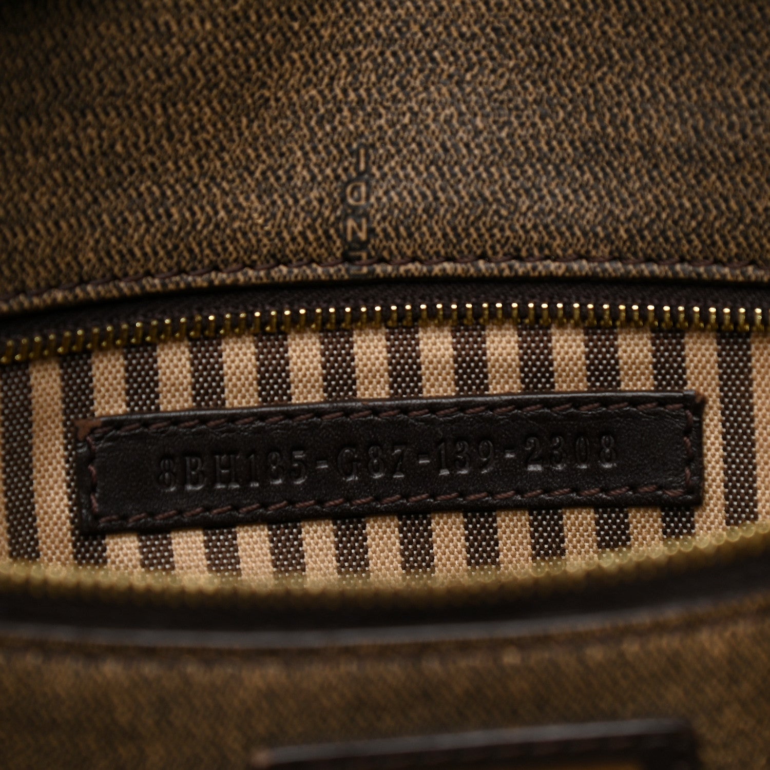 Fendi Zucca Spalmati Medium Roll Tote Tobacco Moro 8 of 18